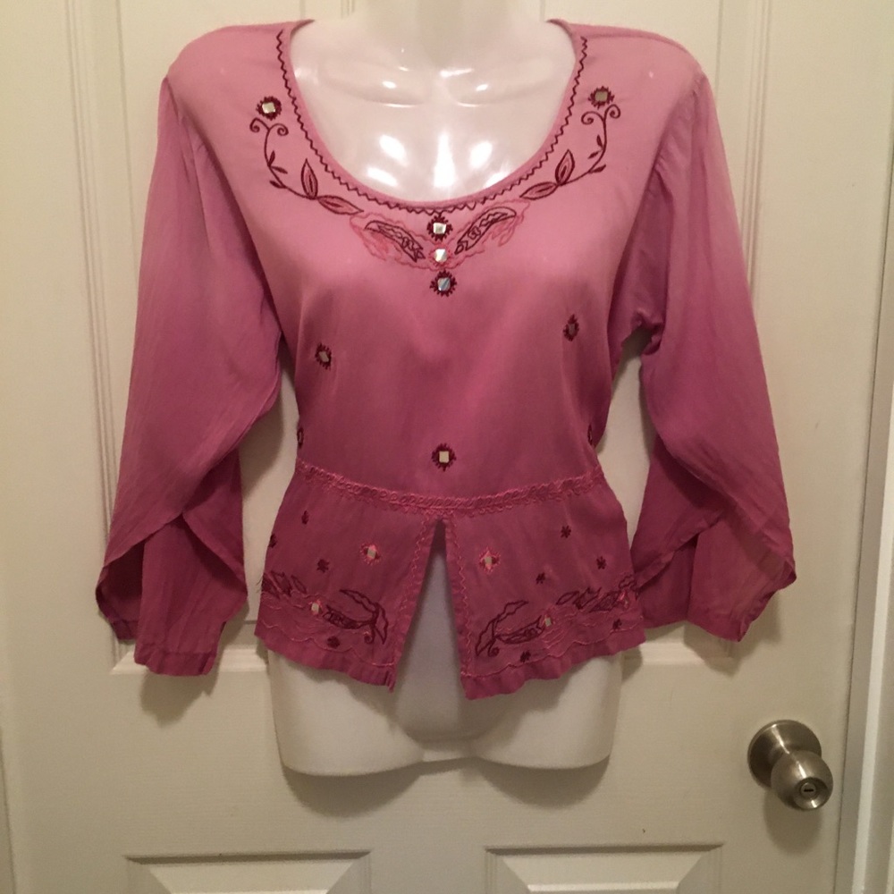 Ashim Eastern India Ombré Arabian Tunic Top Size M